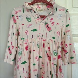 Tullabee Pink and Green Golf Dress